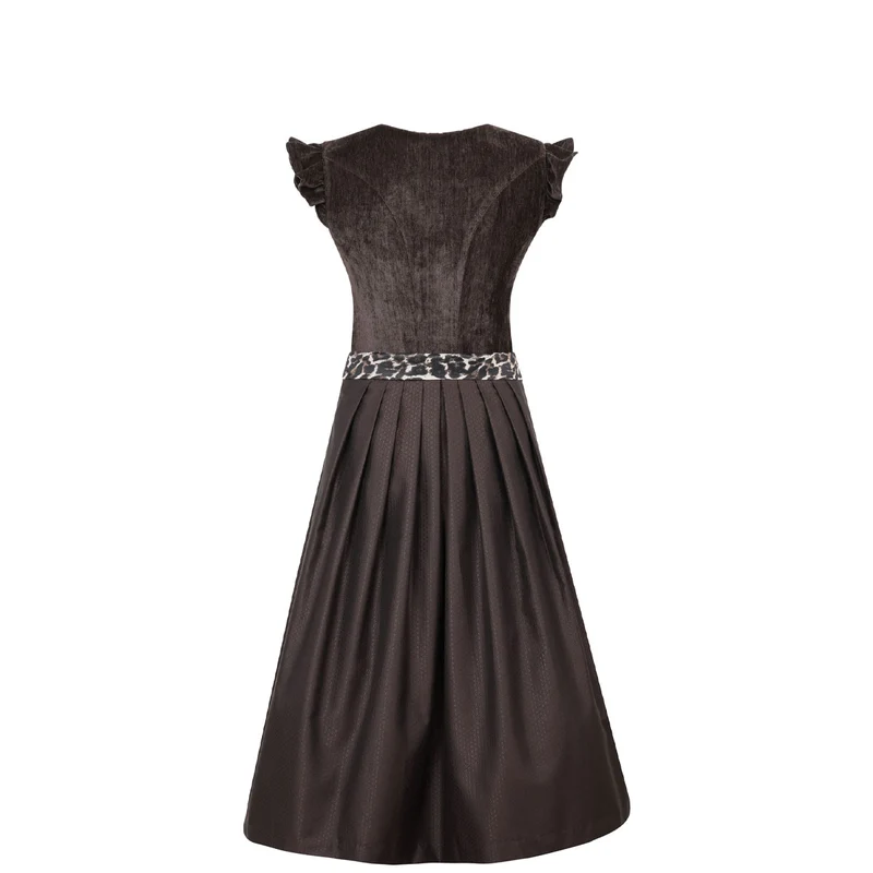 MarJo Dirndl Oberhofen Espresso-Leo Flügelarm Abnehmbar 70cm
