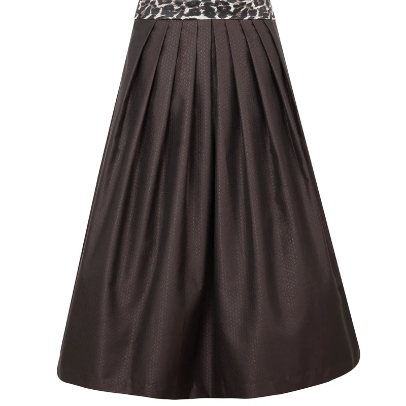 MarJo Dirndl Oberhofen Espresso-Leo Flügelarm Abnehmbar 70cm