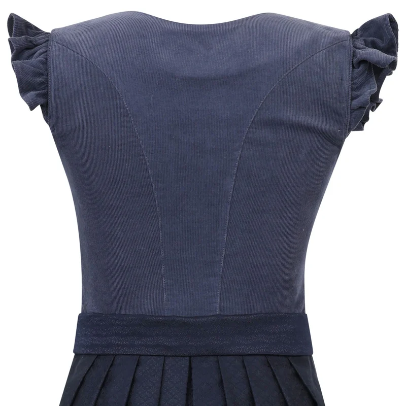 MarJo Dirndl Ansfelden Midnight Flügelarm Abnehmbar 70cm