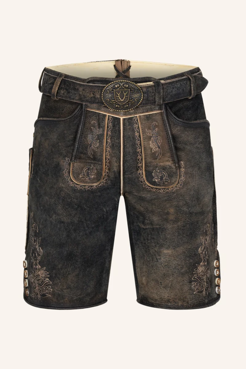 Lederhose JIHN mit Gürtel - Krüger Buam - 969072-000-0076