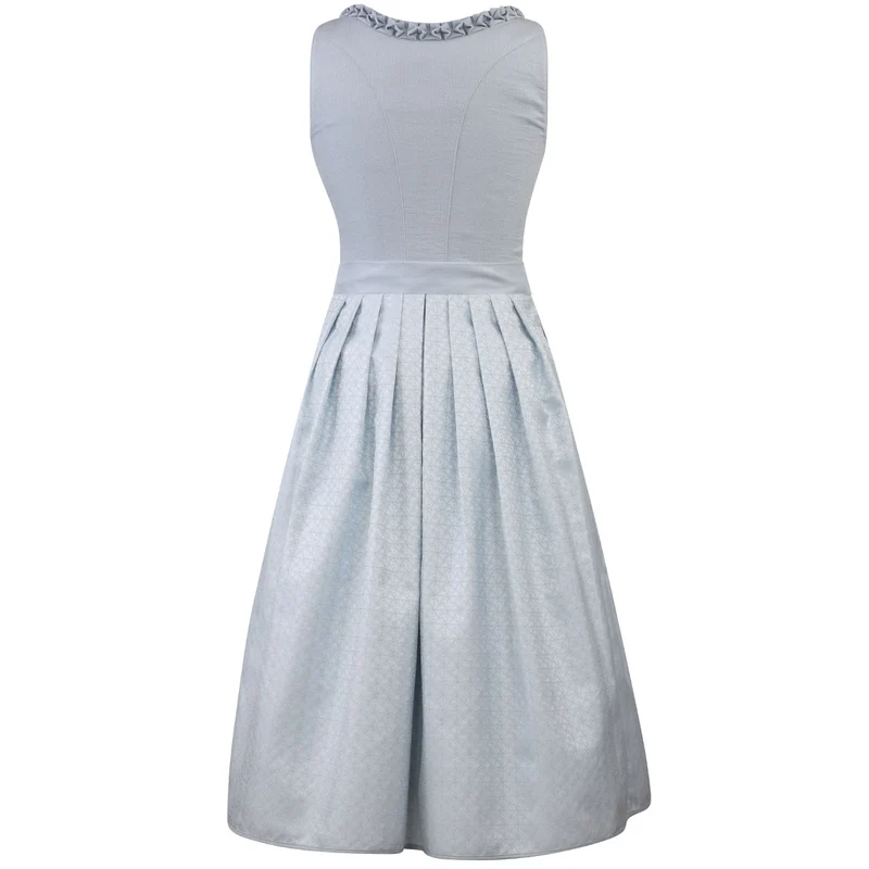 Teresa Bauer x MarJo Dirndl Blue Belle 70 cm Hellblau Knopfleiste Kollektion 2026
