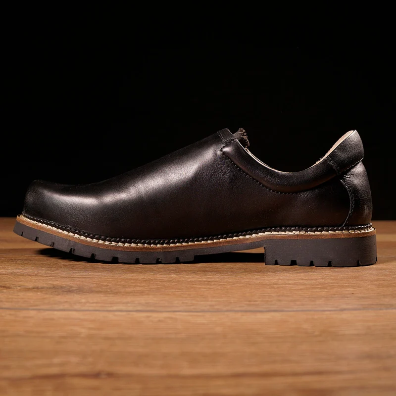 MeiSchua! Haferlschuhe Paul Schwarz Glattleder
