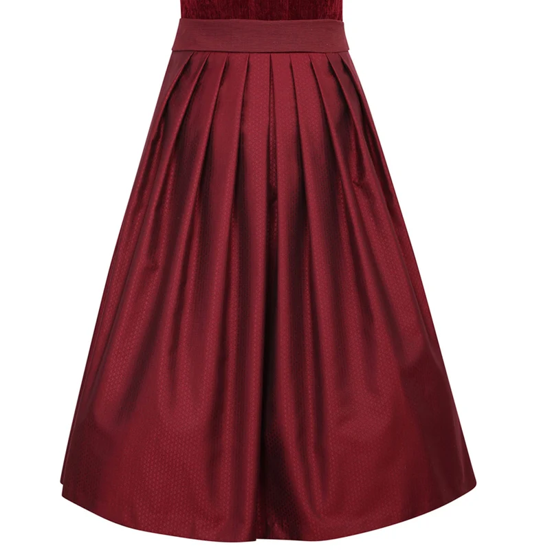 MarJo Dirndl Hochwinkel Wine Abnehmbare Flügelärmel 70cm