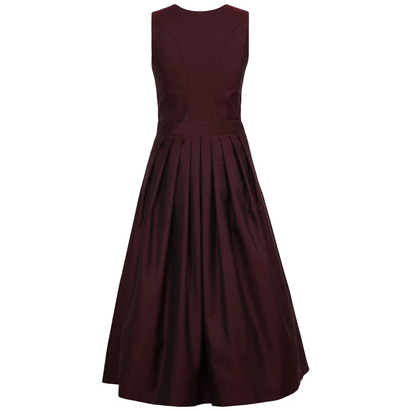 MarJo Dirndl Vordernberg Wine Gerader Ausschnitt Knopfleiste 70cm
