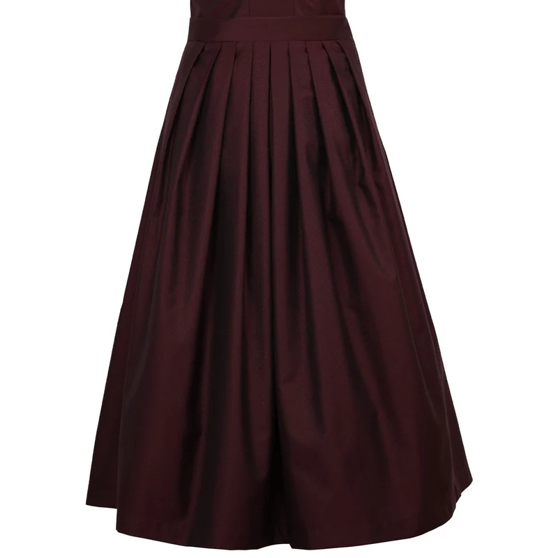 MarJo Dirndl Vordernberg Wine Gerader Ausschnitt Knopfleiste 70cm