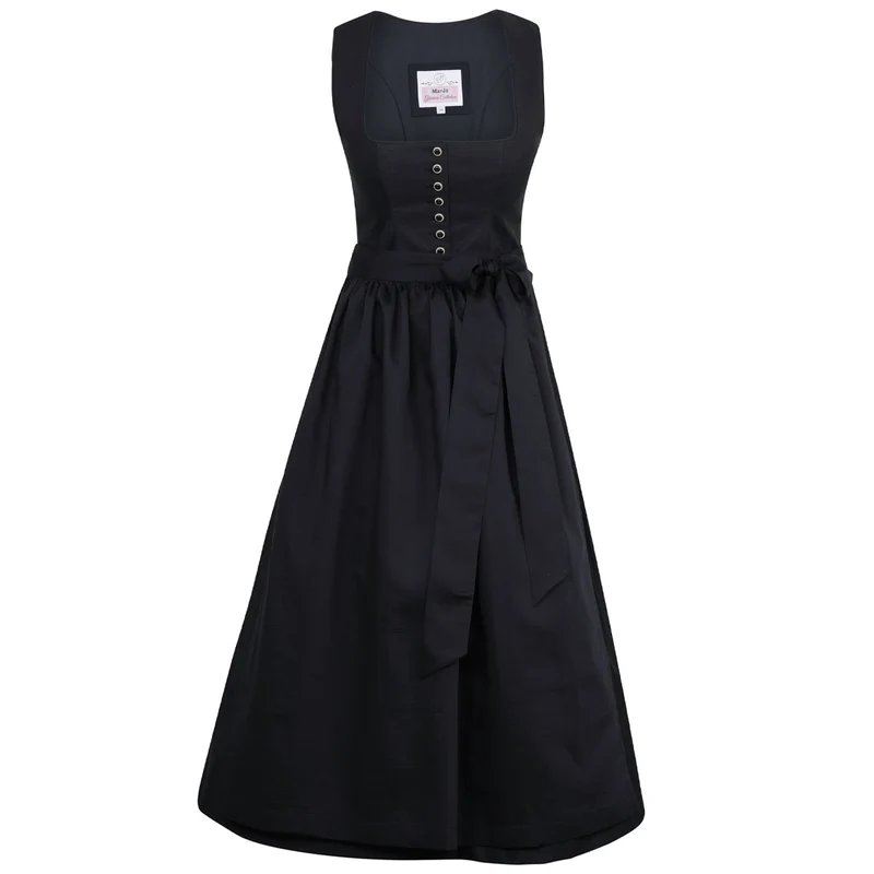 MarJo Dirndl Vordernberg Midnight Gerader Ausschnitt Knopfleiste 70cm