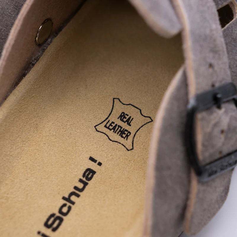 MeiSchua! Trachten Sandalen Leder Geschlossene Pantoletten