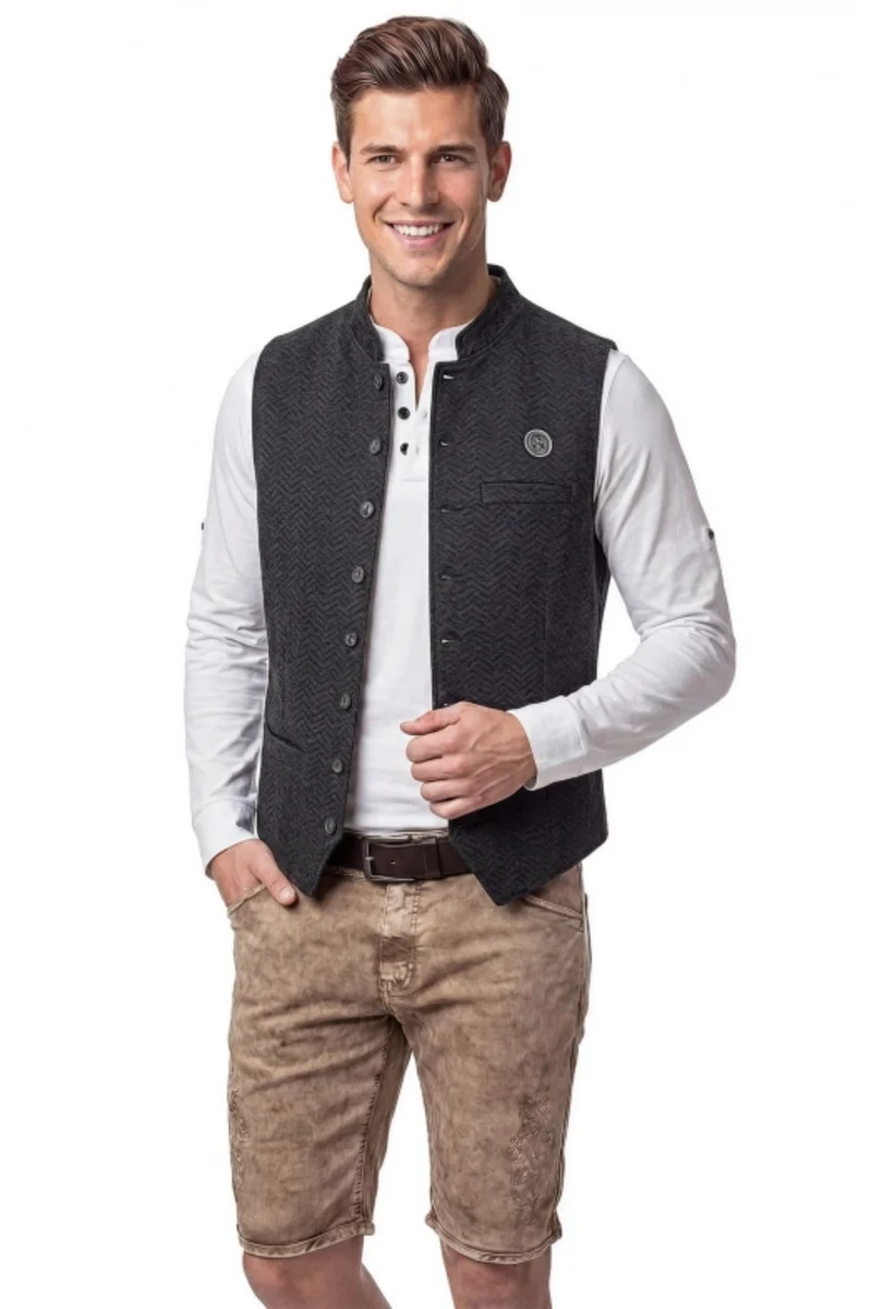 Weste Herren Pascal Jacquard - 1261/72415 - Trachtenweste - Herrenweste - Hangowear Herren