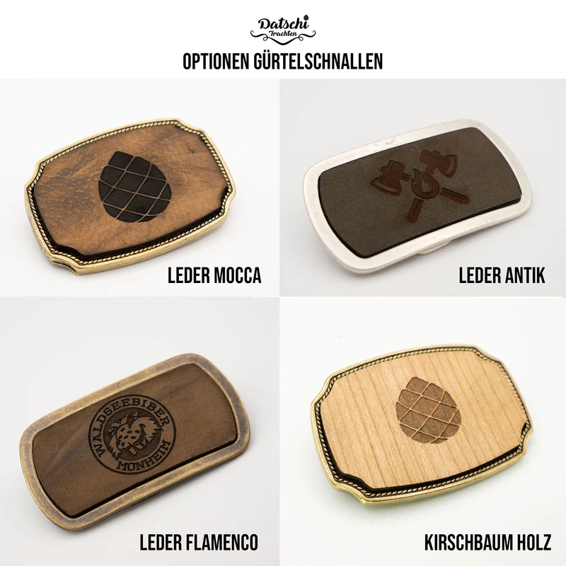 Schlichte Gürtelschnalle mit eigenem Logo ab 1 Stk.