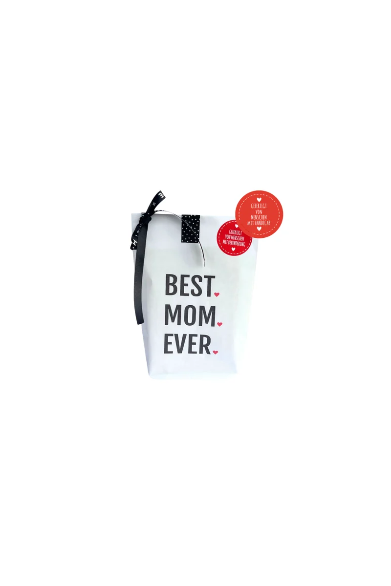 Wunderle Wundertüte - Best Mom ever - Geschenktüte zum Muttertag - Geschenk mit Herz