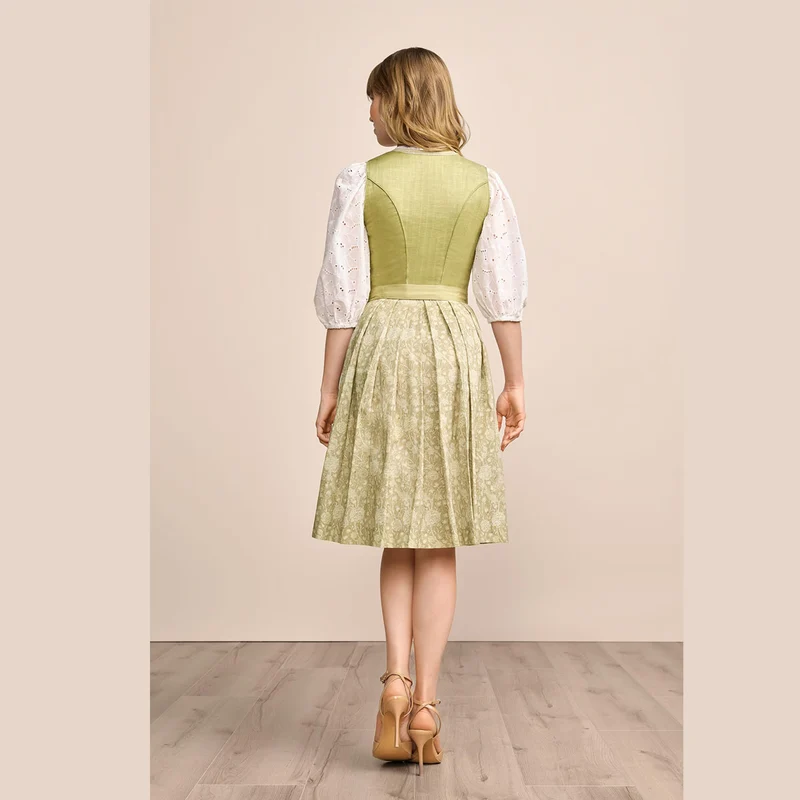Krüger Dirndl Lemonie Grün Bogenborte 60cm
