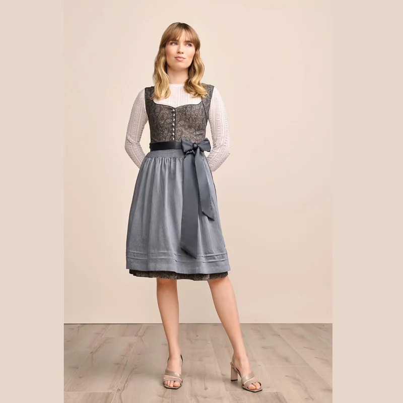 Krüger Dirndl Kristi Blau Herzausschnitt 60cm