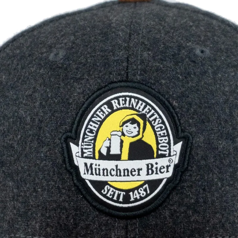 Bavarian Caps Münchner Bier Cap Reinheitsgebot Dunkelgrau