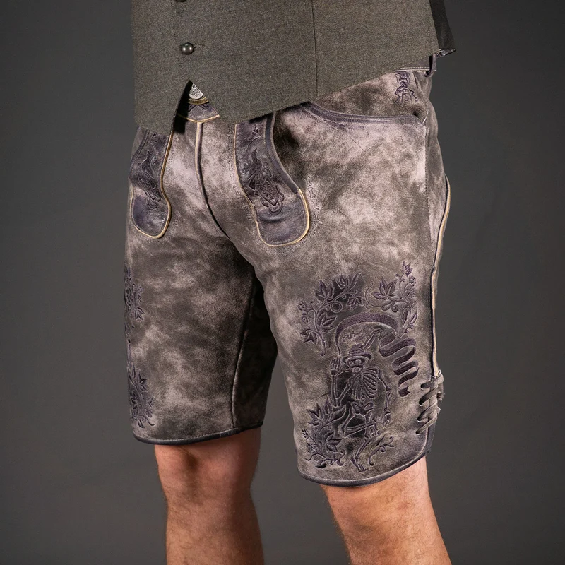 Himmel Arsch und Zwirn Lederhose Boandlkramer Nappato Stein Schwarz