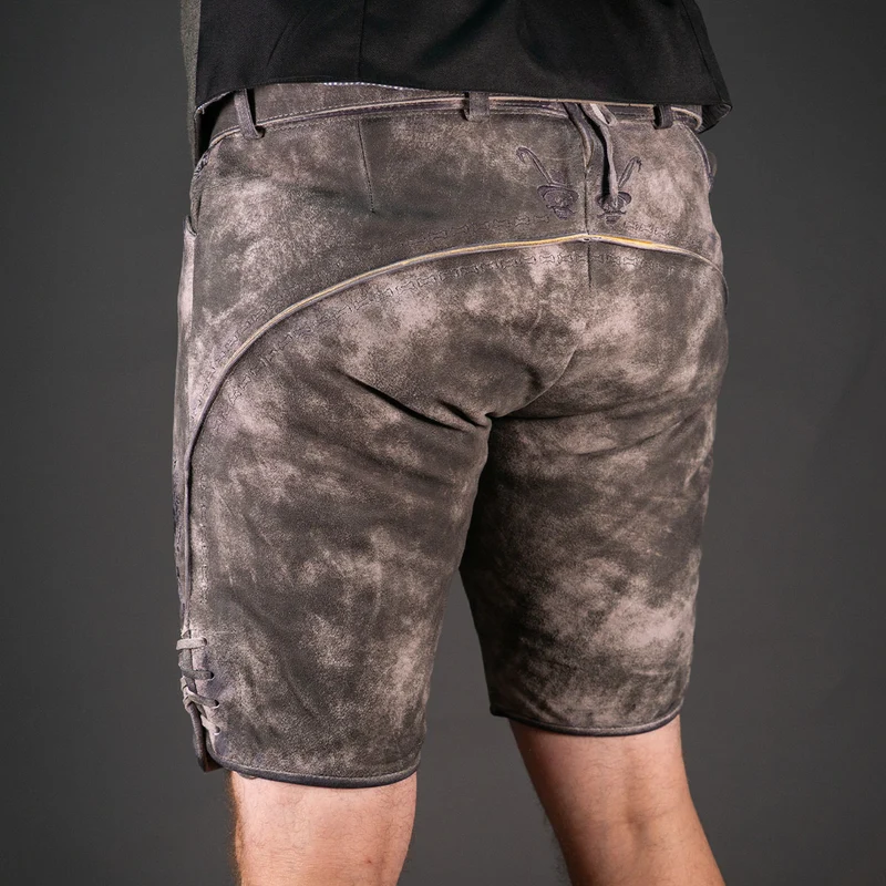 Himmel Arsch und Zwirn Lederhose Boandlkramer Nappato Stein Schwarz