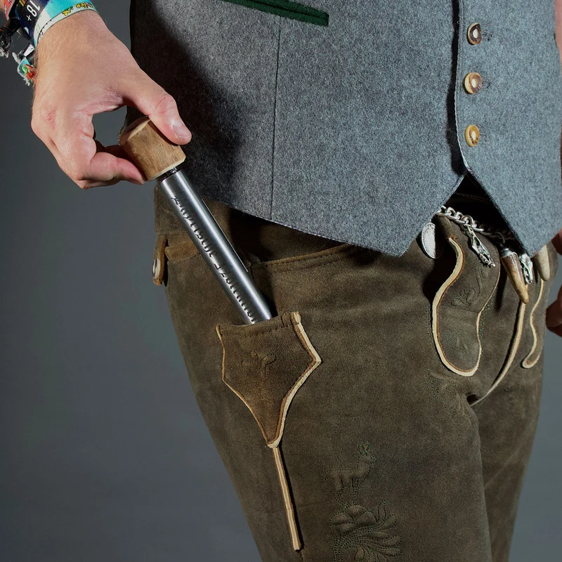 Lederhosen Flachmann Bayrische-Notration