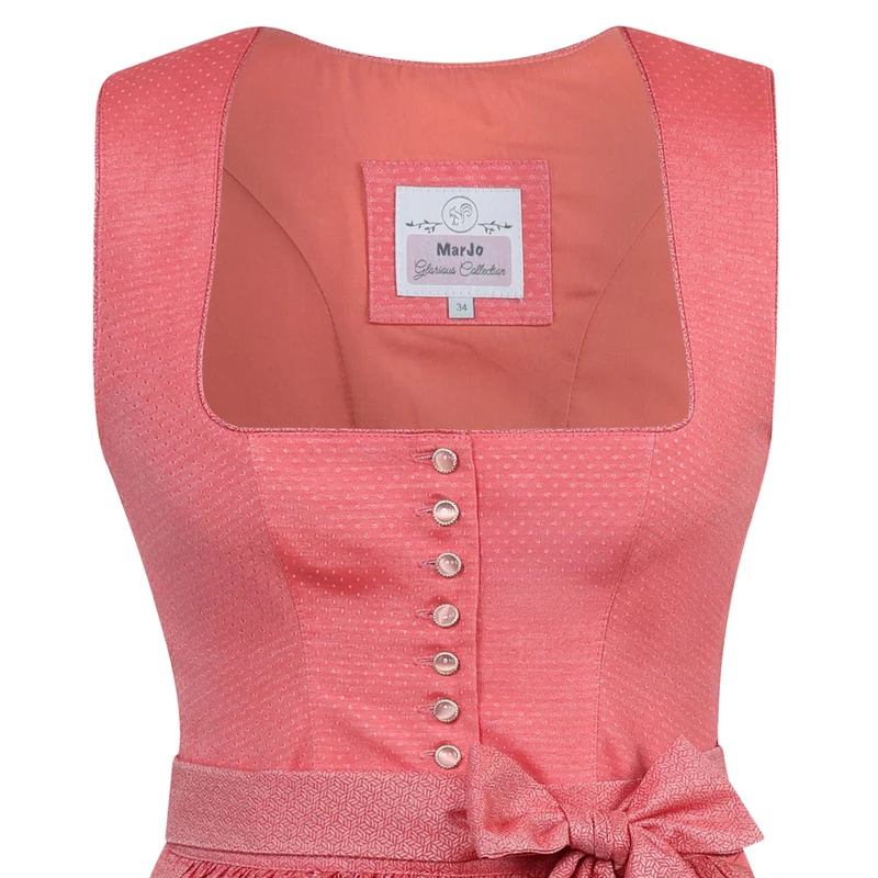 MarJo Dirndl Wackersberg Koralle Knöpfe 70 cm