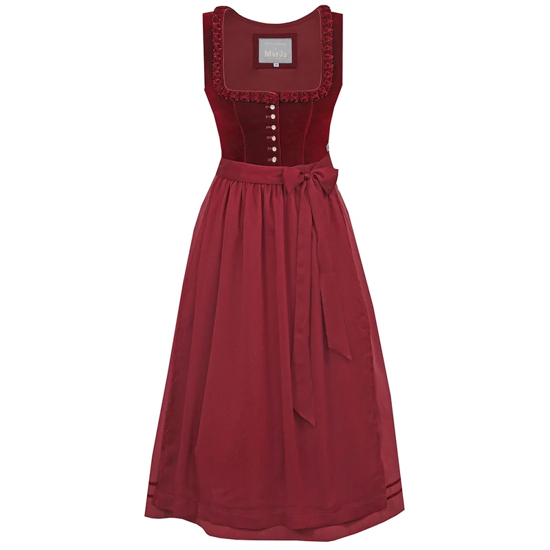 MarJo Dirndl Cherry Chante Rot 70cm Kollektion Teresa Bauer