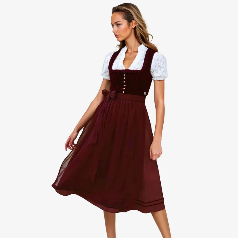 MarJo Dirndl Cherry Chante Rot 70cm Kollektion Teresa Bauer
