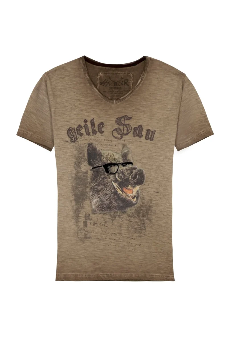 Shirt Herren Feiko - Trachtenshirt - Hangowear Herren - 1251/72215-0194