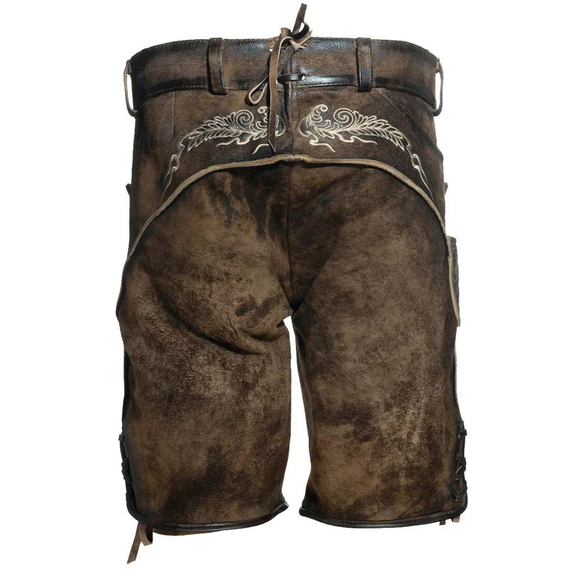 Himmel Arsch und Zwirn Lederhose St. Florian Speckig Tabak Champagne