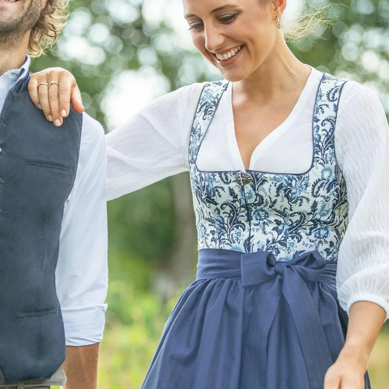 MarJo Dirndlbluse Nandlstadt Weiß 3/4 Arm
