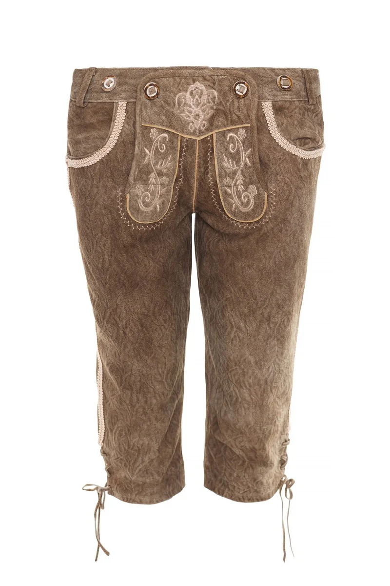 Damen Lederhose % - Krüger Madl - Kniebund - 039362-000-0007