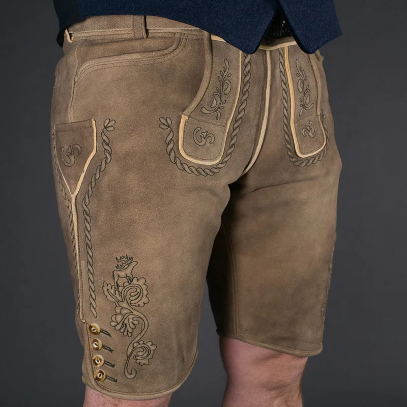 Datschi Trachten Lederhose Anton Sämisch Sand/Beige