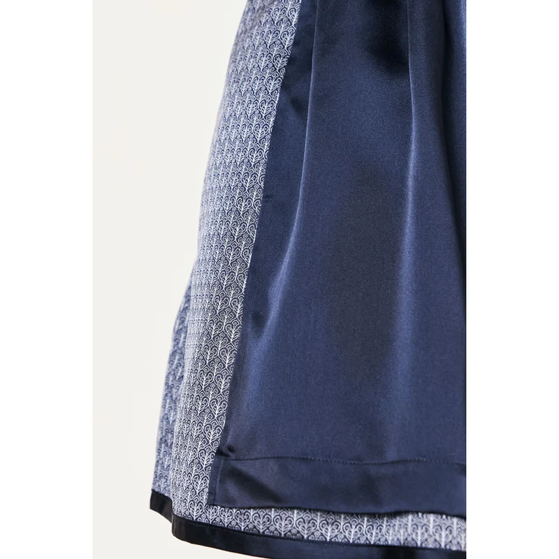 Krüger Dirndl Dena Blau/Hellblau Samt 60cm