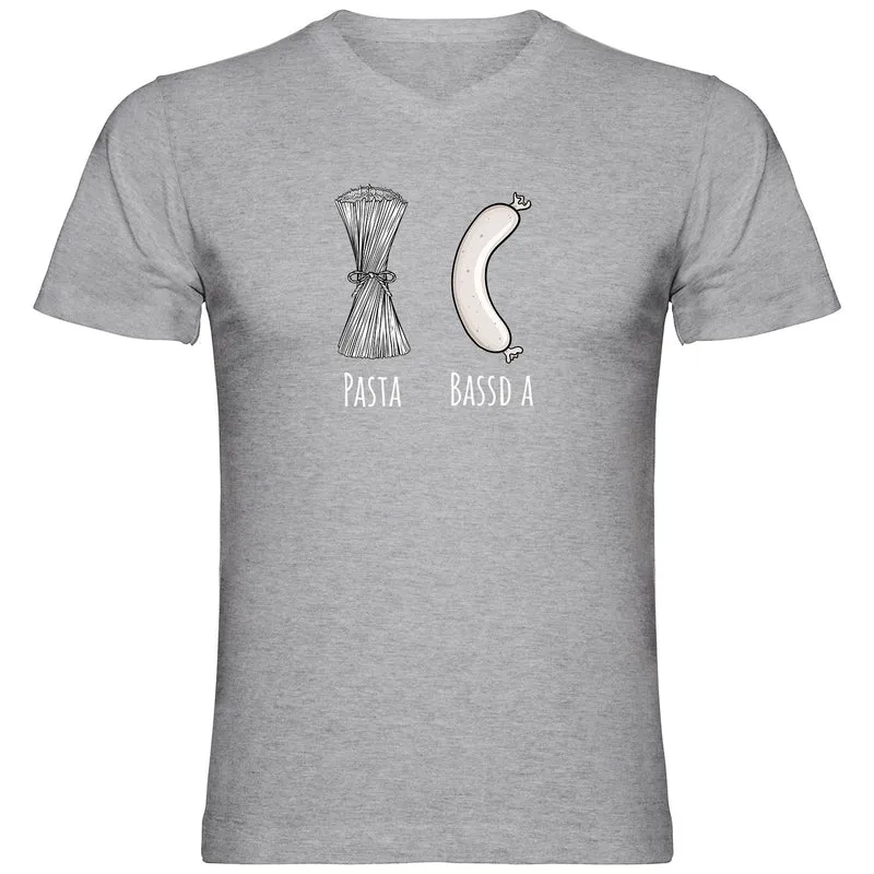 Pasta - Bassd a Weißwurst Herren Tshirt V-Ausschnitt