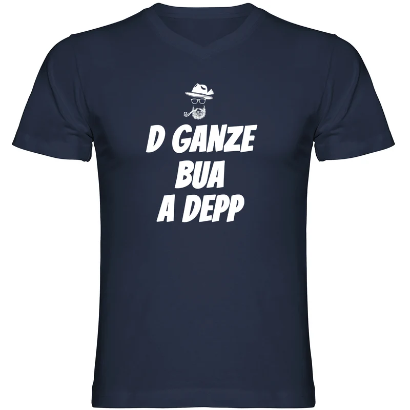 D Ganze Bua A Depp Tshirt V-Ausschnitt