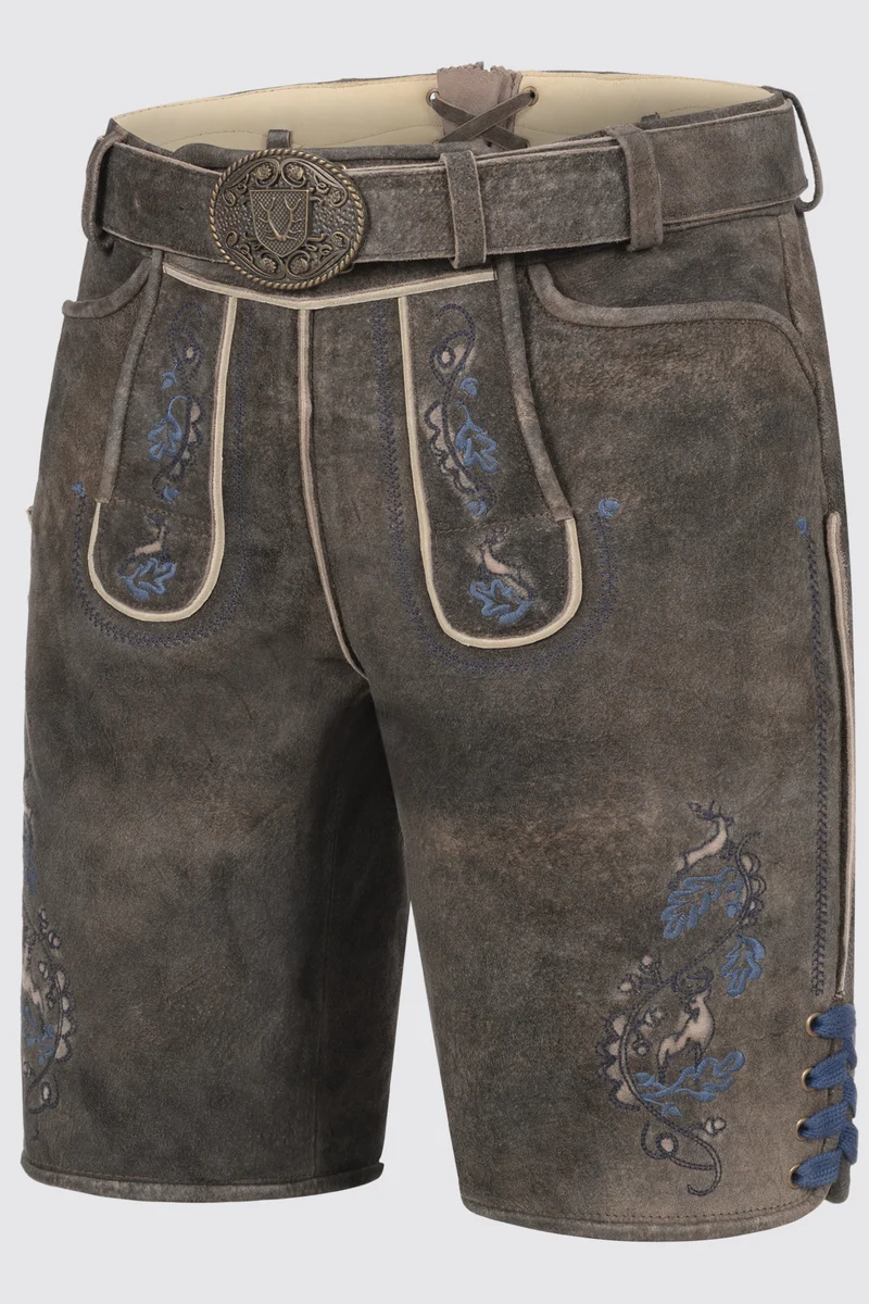 Herren Lederhose VASILI mit Gürtel % - Krüger Buam - 962670-000-0076