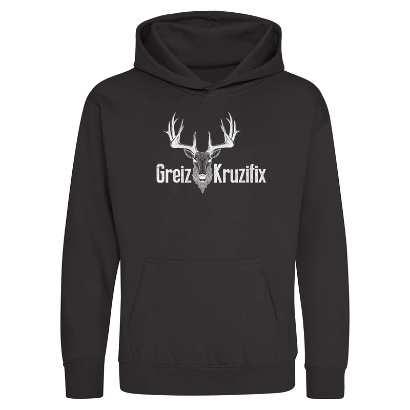 Greiz Kruzifix Kinder Hoodie