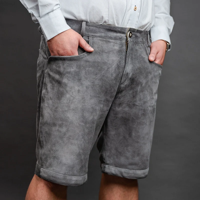 Datschi Trachten Lederhose Ludwig 2 Grau