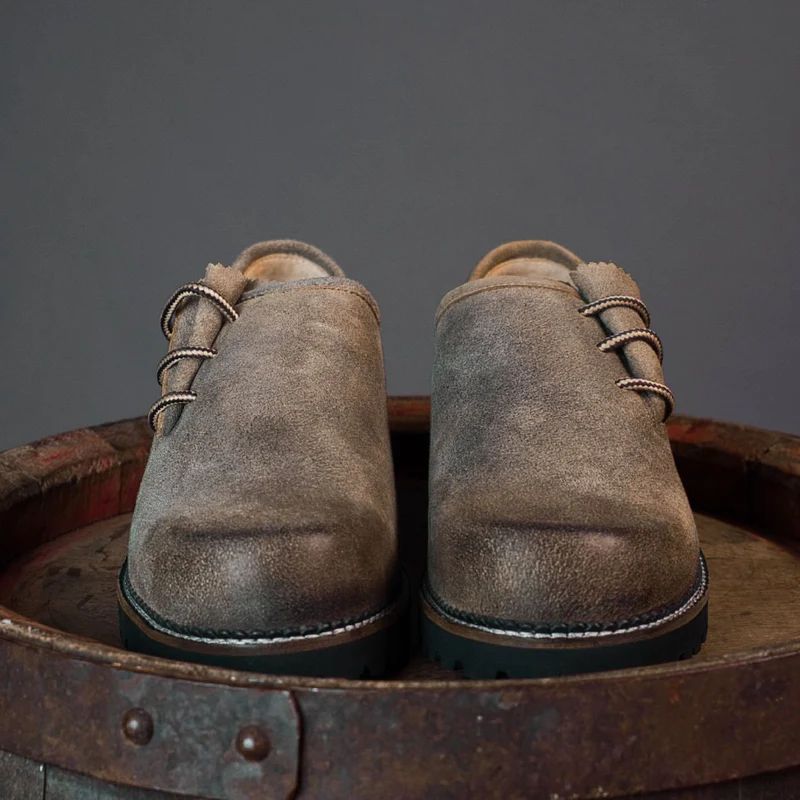 MeiSchua! Haferlschuhe Nik Seitliche Schnürung Braun