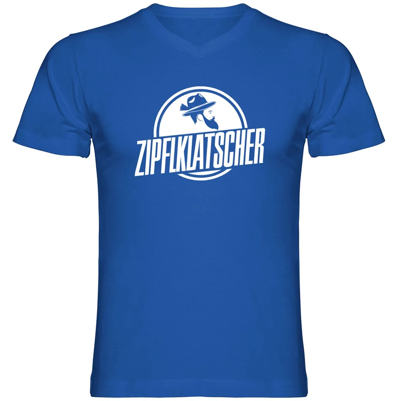 Zipfklatscher Herren Tshirt V-Ausschnitt