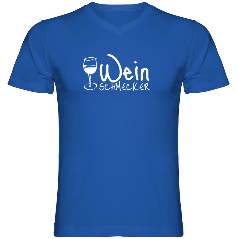 Weinschmecker Herren Tshirt V-Ausschnitt