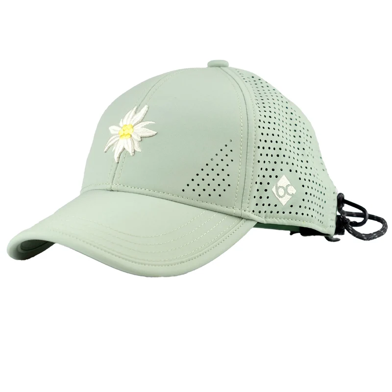 Bavarian Caps Edelweiß Outdoor Cap Hellgrün Gebogen