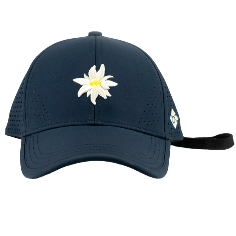 Bavarian Caps Edelweiß Outdoor Cap Dunkelblau Gebogen