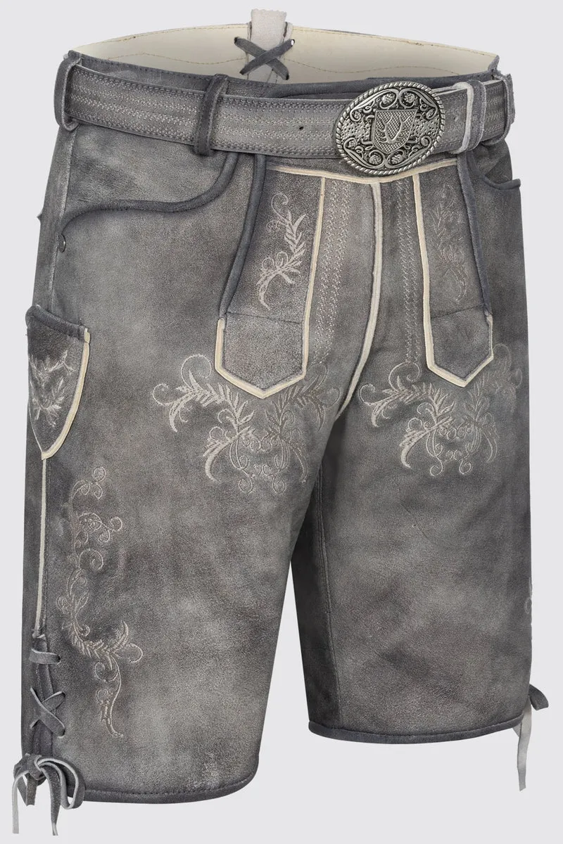 Herren Lederhose TORIN % mit Gürtel - Krüger Buam - 963869-000-0043