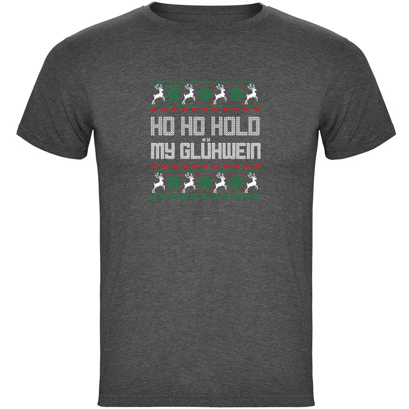 HO HO Hold my Glühwein Herren T-shirt