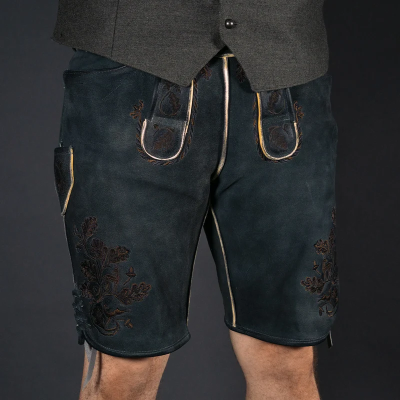 Datschi Trachten Lederhose Pius Kohle Grau