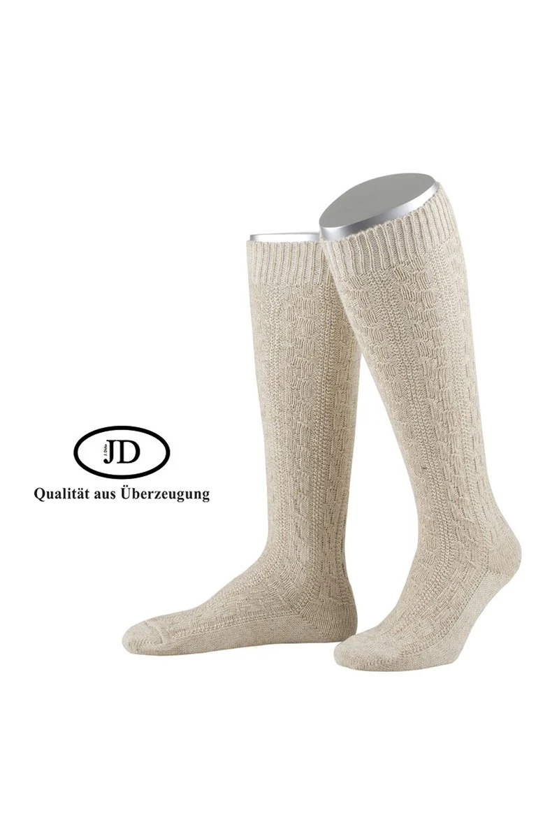 Trachtensocken Kniestrumpf - Farbe Beige - T1L.75