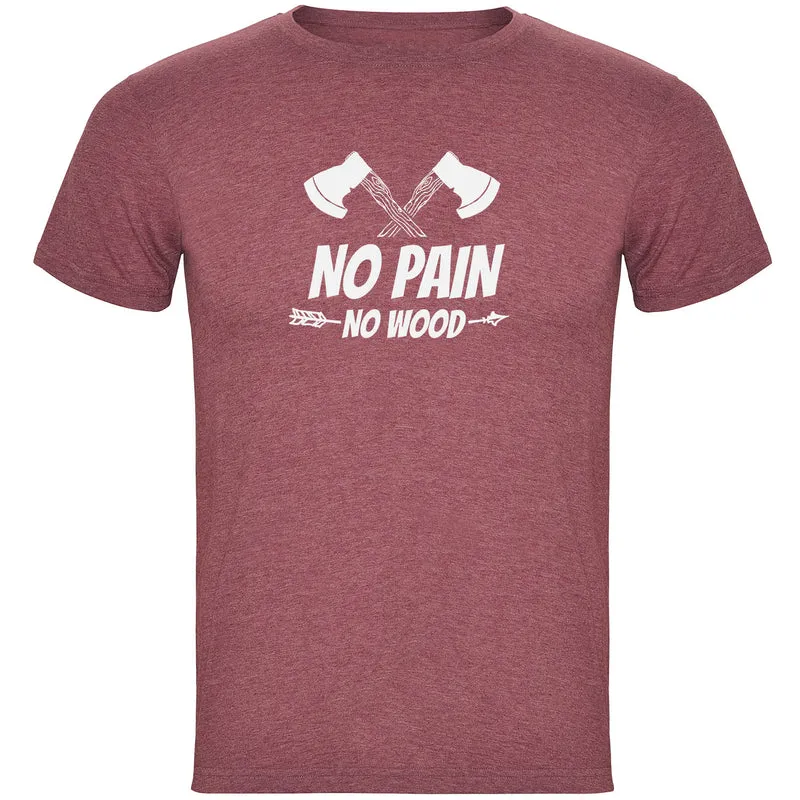 No Pain No Wood Herren T-shirt