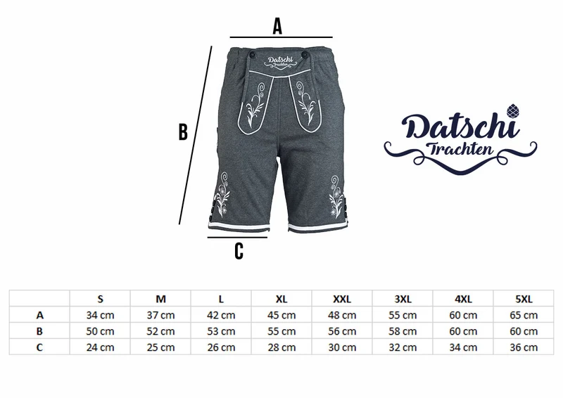 Lederhosen Jogginghose Kurz Braun