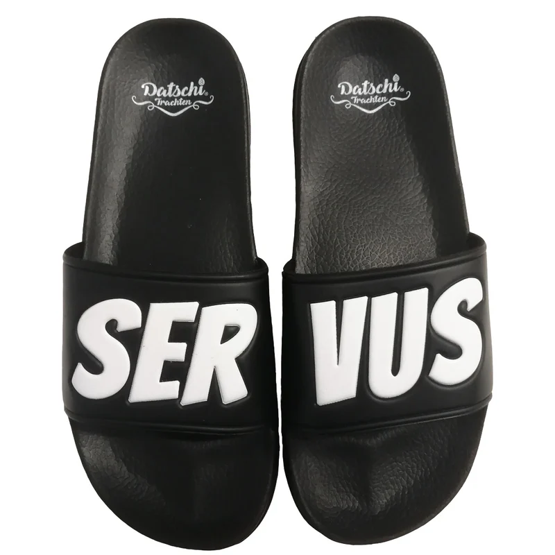 Servus Badelatschen Schwarz