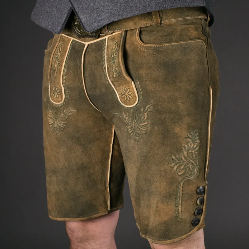 Datschi Trachten Lederhose Matthias Braun Grün