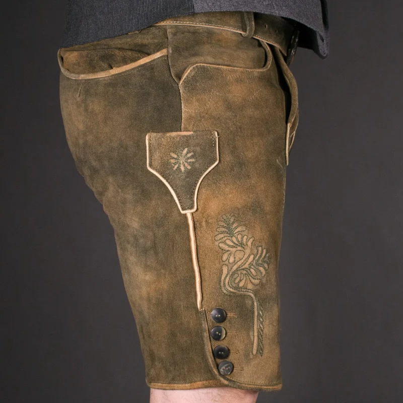 Datschi Trachten Lederhose Matthias Braun Grün