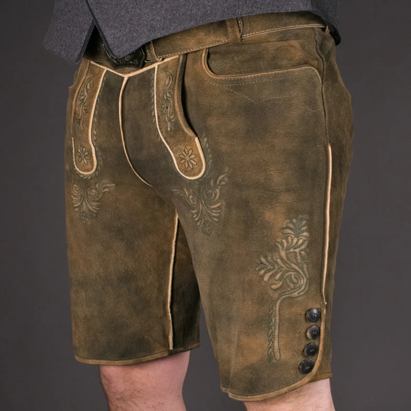 Datschi Trachten Lederhose Matthias Braun Grün