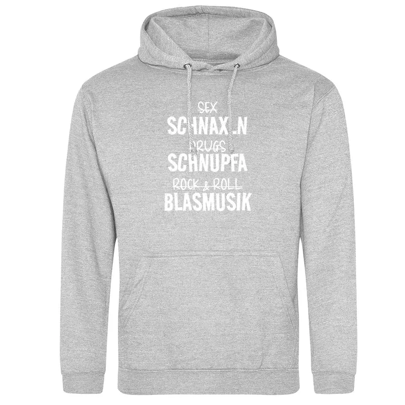 Schnaxln Schnupfa Blasmusik Hoodie